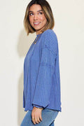 Basic Bae Full Size Ribbed Round Neck Long Sleeve T-Shirt - Hovatok