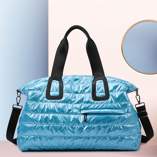 Quilted Nylon Oversize Travel Bag - Hovatok