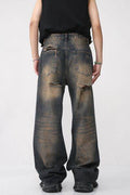 Distressed Wide Leg Jeans - Hovatok