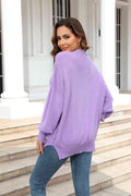 Angel Wings Round Neck Long Sleeve Sweater - Hovatok