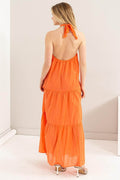HYFVE Halter Neck Cover Up Maxi Dress - Hovatok