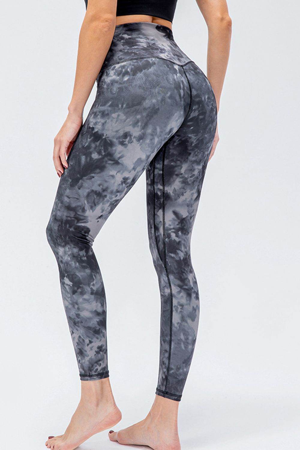 Wide Waistband Slim Fit Active Leggings - Hovatok