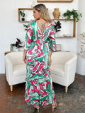 Double Take Full Size Half Sleeve Wide Leg Jumpsuit - Hovatok