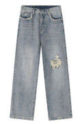 Distressed Mid Rise Men's Jeans - Hovatok