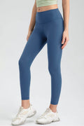 Wide Waistband Slim Fit Active Leggings - Hovatok