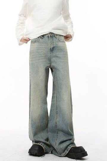 Wide Leg Jeans with Pockets - Hovatok