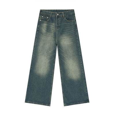 Wide Leg Jeans with Pockets - Hovatok