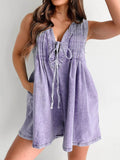 Tied Romper with Pockets - Hovatok