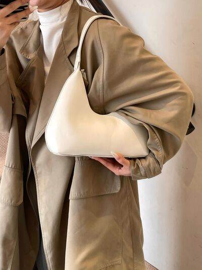 PU Leather Moon Shape Shoulder Bag - Hovatok