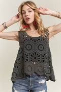 ADORA Crochet Wide Strap Tank - Hovatok
