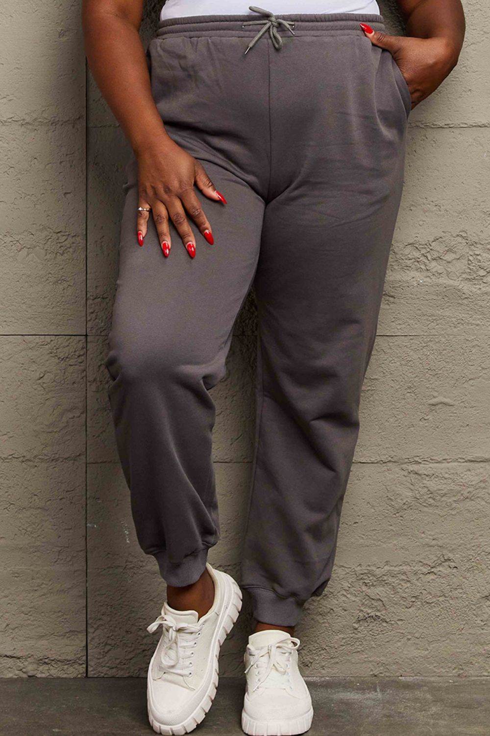 Simply Love Full Size Drawstring Sweatpants - Hovatok