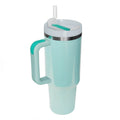 Stainless Steel Tumbler with Handle and Straw - Hovatok
