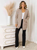 Angel Wings Star Pattern Open Front Cardigan with Pockets - Hovatok