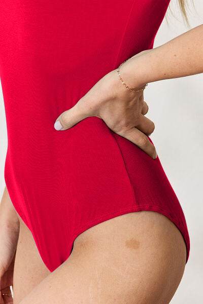 Basic Bae Full Size Round Neck Short Sleeve Bodysuit - Hovatok