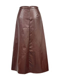 High Waist Midi Skirt - Hovatok