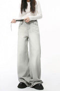 Wide Leg Jeans with Pockets - Hovatok