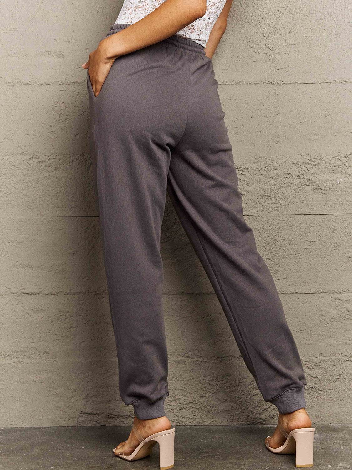 Simply Love Full Size Drawstring Sweatpants - Hovatok