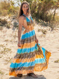Tie-Dye Halter Neck Dress - Hovatok