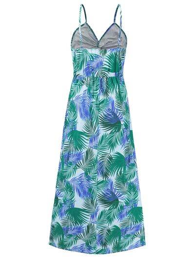 Twisted Printed V-Neck Cami Dress - Hovatok