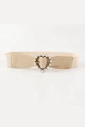 Pearl Heart Buckle Elastic Belt - Hovatok