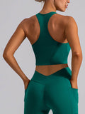 Square Neck Racerback Cropped Tank - Hovatok
