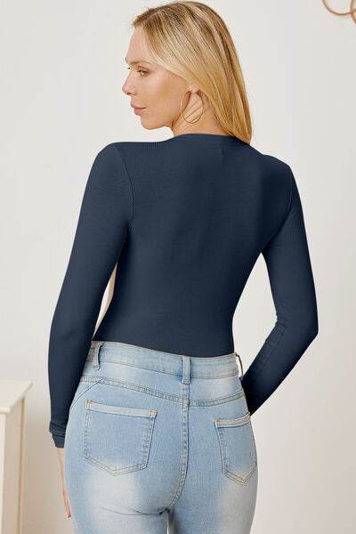 Zip Up Long Sleeve Bodysuit - Hovatok