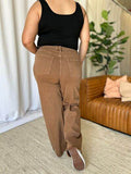 RFM Full Size High Rise Garment Dye Wide Leg Jeans - Hovatok