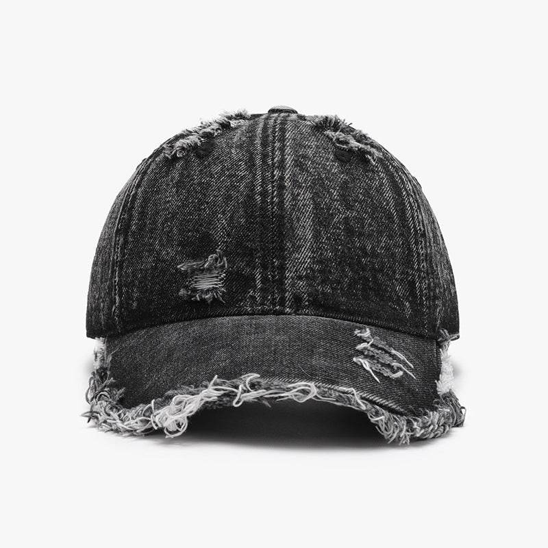 Distressed Cotton Adjustable Baseball Cap - Hovatok