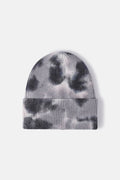 Tie-Dye Cuffed Rib-Knit Beanie Hat - Hovatok