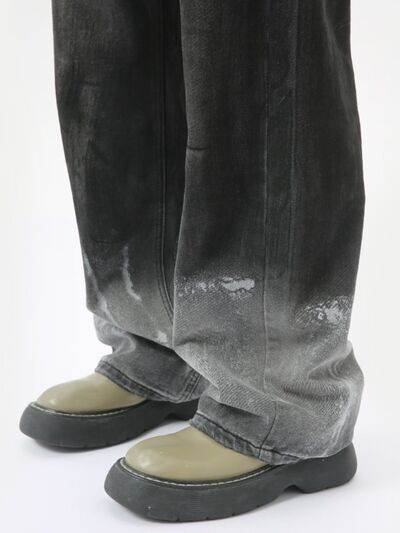 Wide Leg Jeans with Pockets - Hovatok