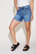 Judy Blue Full Size High Waist Slim Denim Shorts - Hovatok
