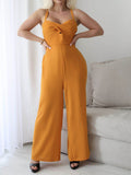 Devine Tie Back Backless Crisscross Jumpsuit - Hovatok