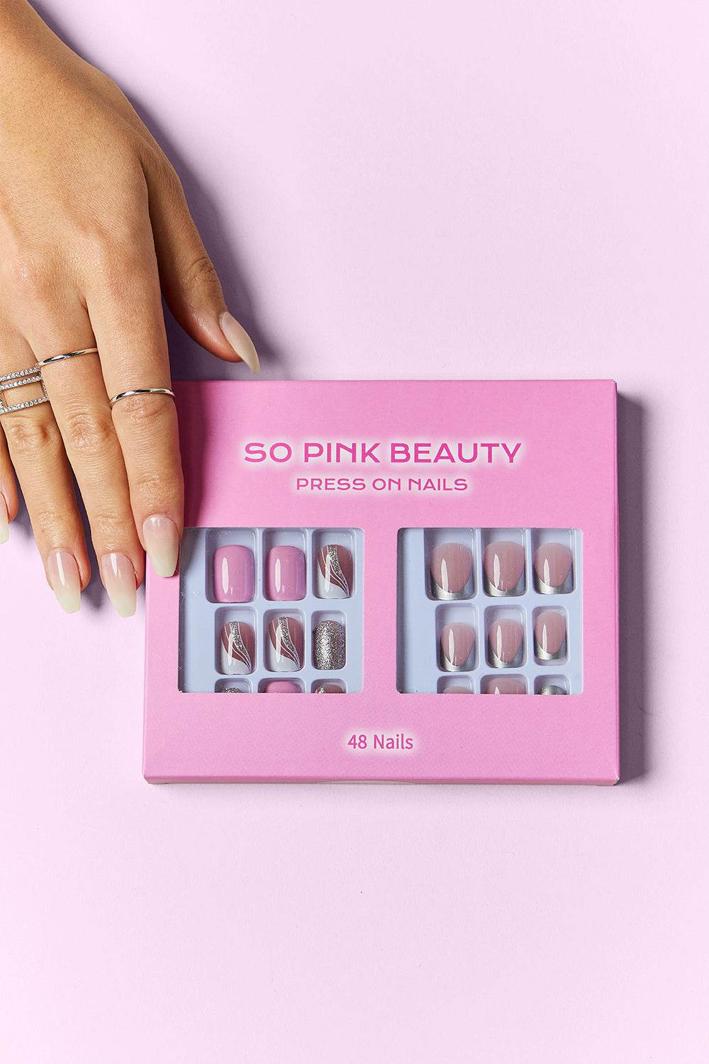SO PINK BEAUTY Press On Nails 2 Packs - Hovatok