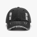 Distressed Adjustable Cotton Baseball Cap - Hovatok