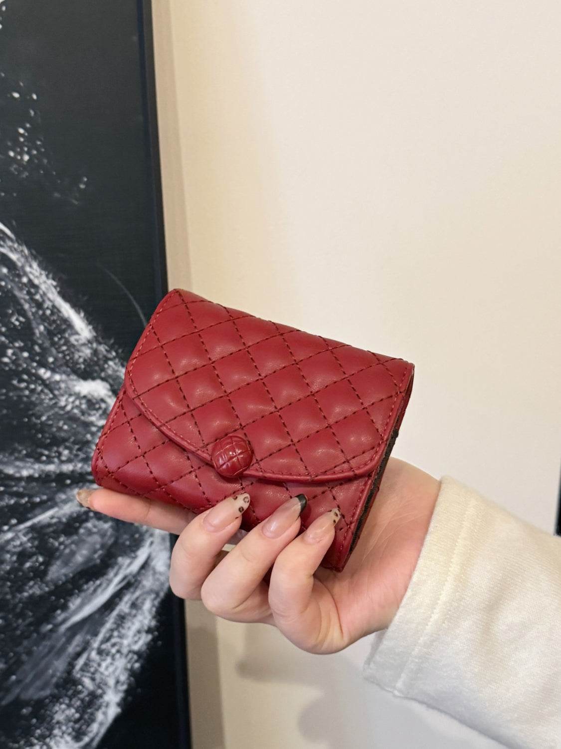PU Leather Solid Color Wallet - Hovatok