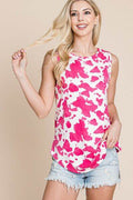 BOMBOM Printed Round Neck Tank - Hovatok