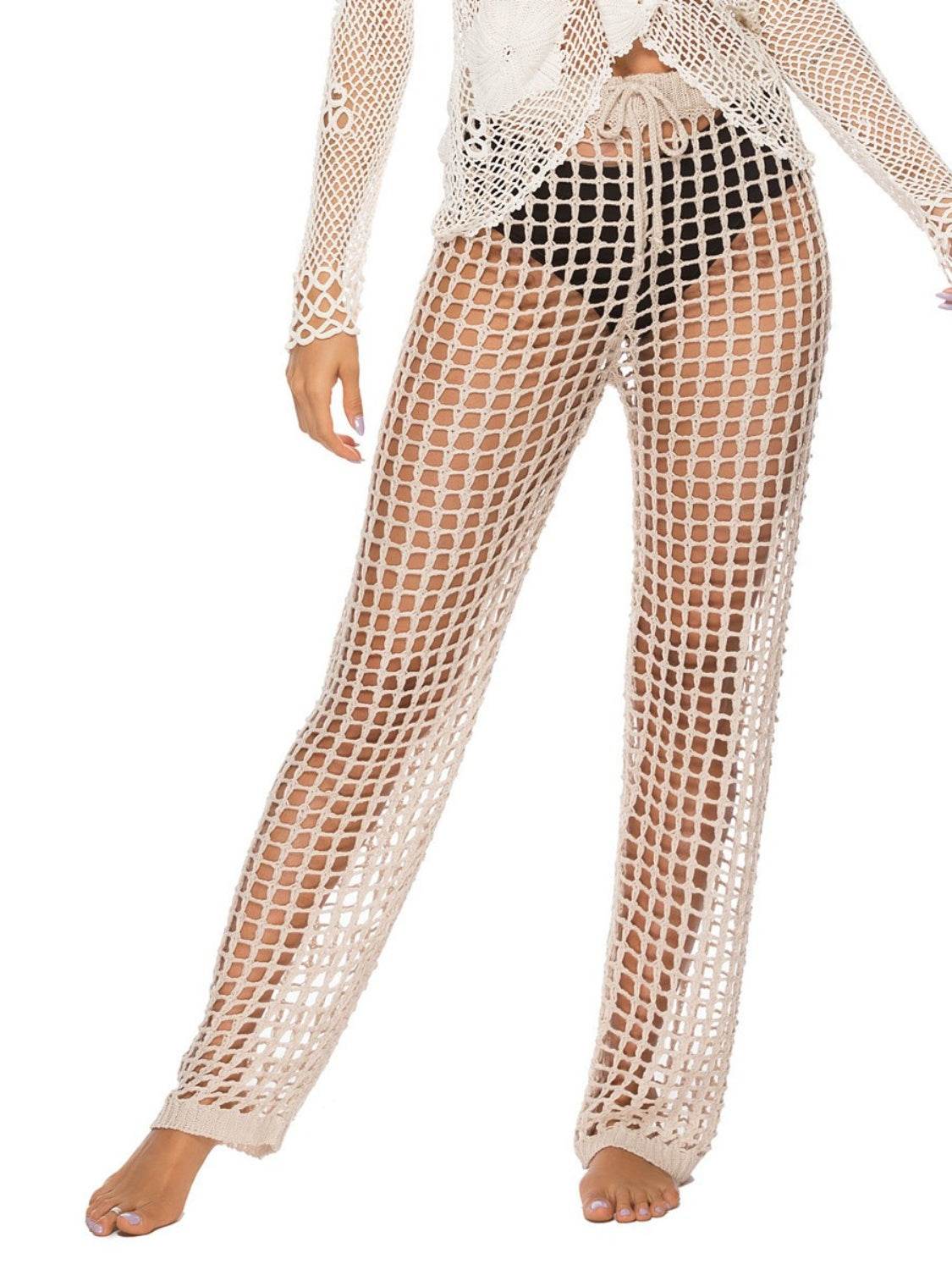 Cutout High Waist Swim Pants - Hovatok