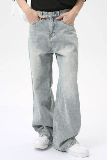 Wide Leg Jeans with Pockets - Hovatok