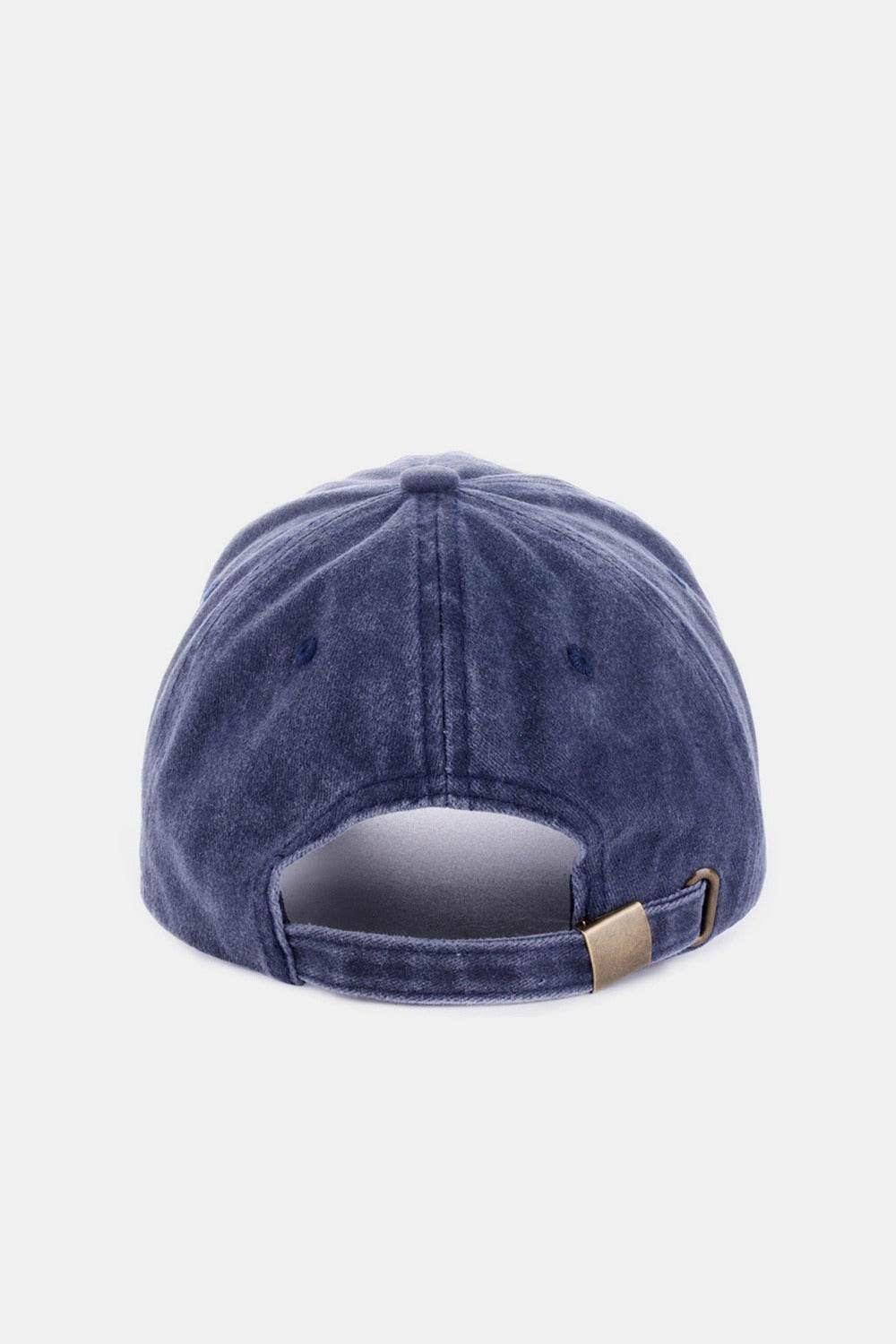 Zenana Washed Embroidered City Baseball Cap - Hovatok