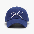 Bow Embroidered Cotton Baseball Cap - Hovatok