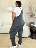 Double Take Full Size Sleeveless V-Neck Pocketed Jumpsuit - Hovatok