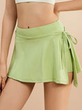 High Waist Active Skort with Pockets - Hovatok