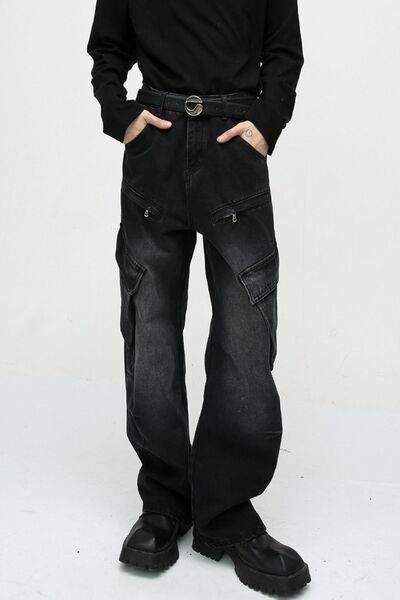Baggy Jeans with Cargo Pockets - Hovatok