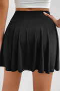 Pocketed High Waist Skort - Hovatok