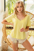 BiBi Tied Detail Short Sleeve T-Shirt - Hovatok