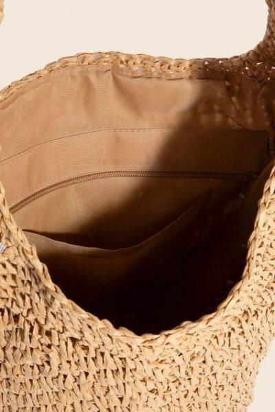 Fame Intricate Braided Hobo Shoulder Bag - Hovatok