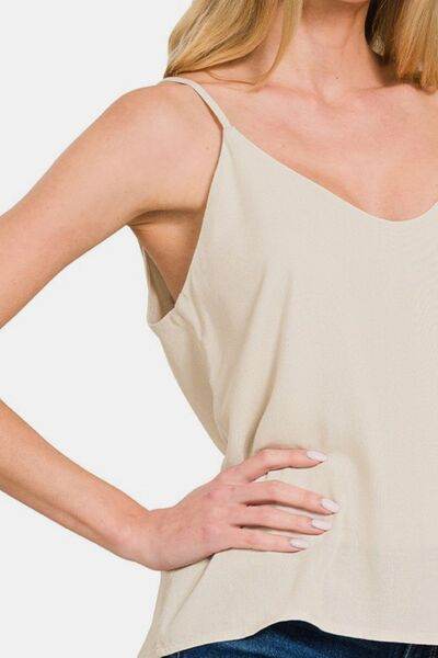 Zenana Two Layered Spaghetti Strap Cami - Hovatok