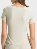 Millennia Notched Short Sleeve Active T-Shirt - Hovatok