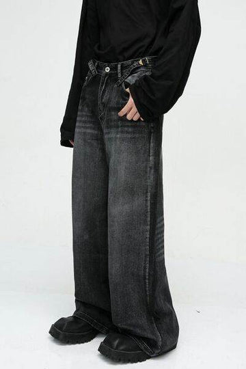 Wide Leg Jeans with Pockets - Hovatok