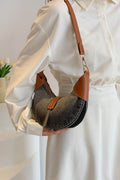 Contrast Denim Shoulder Bag - Hovatok